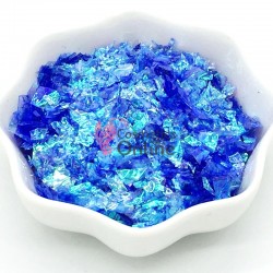 Fulgi de gheata, paiete pentru unghii Cod PFG009 Blue Indigo Mermaid Effect